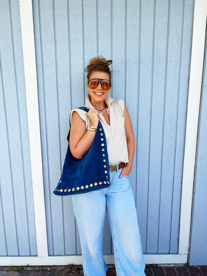 Sherry Suede Bag Blue