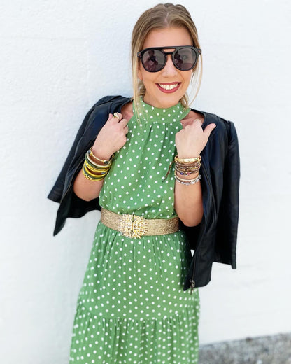 Last one! Green Polka Dot Size Small