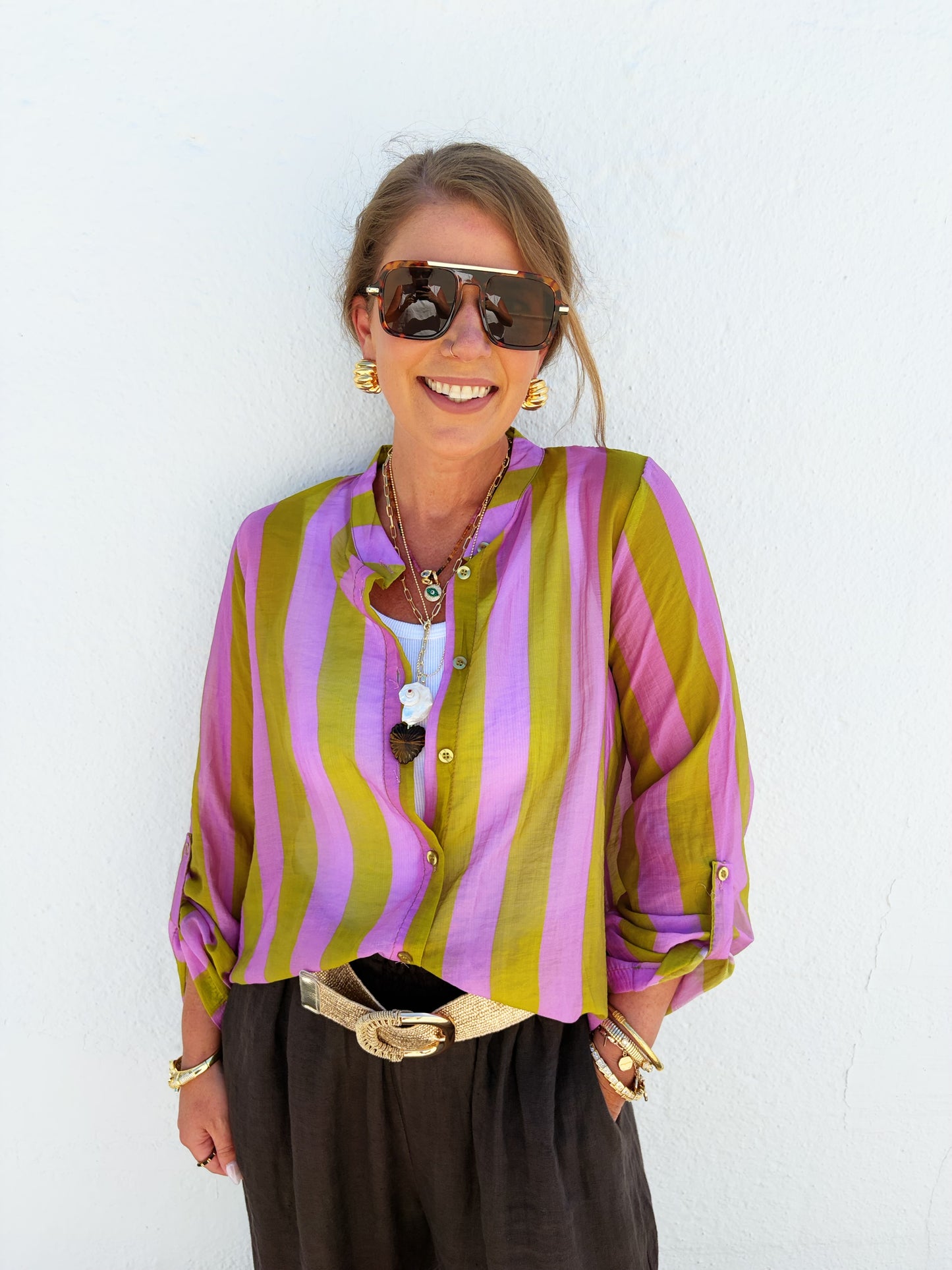 Tahani Top Lavender and Sage