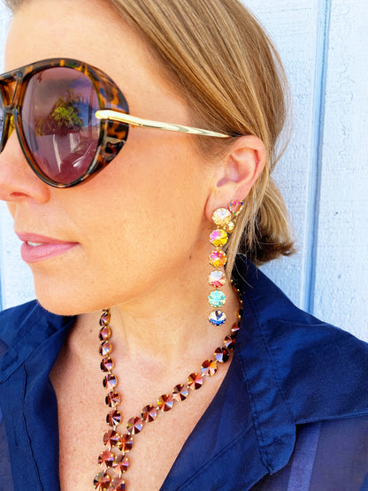 Lilibet Earrings Single in Watermelon Mix