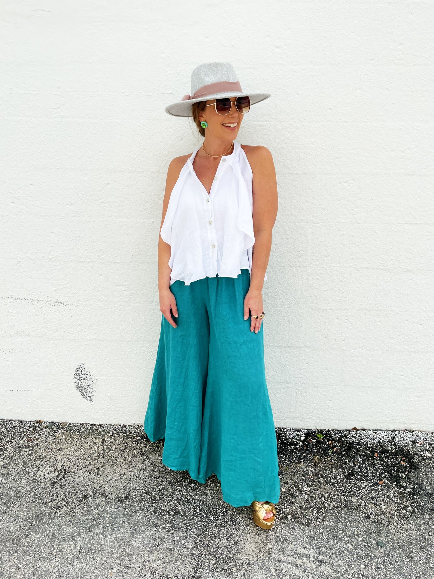 Maggie Pant in Teal