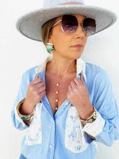 Christy Lariat in Gold
