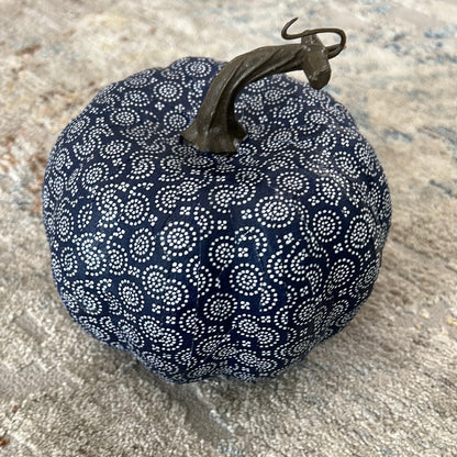 Blue & White Pumpkin Small