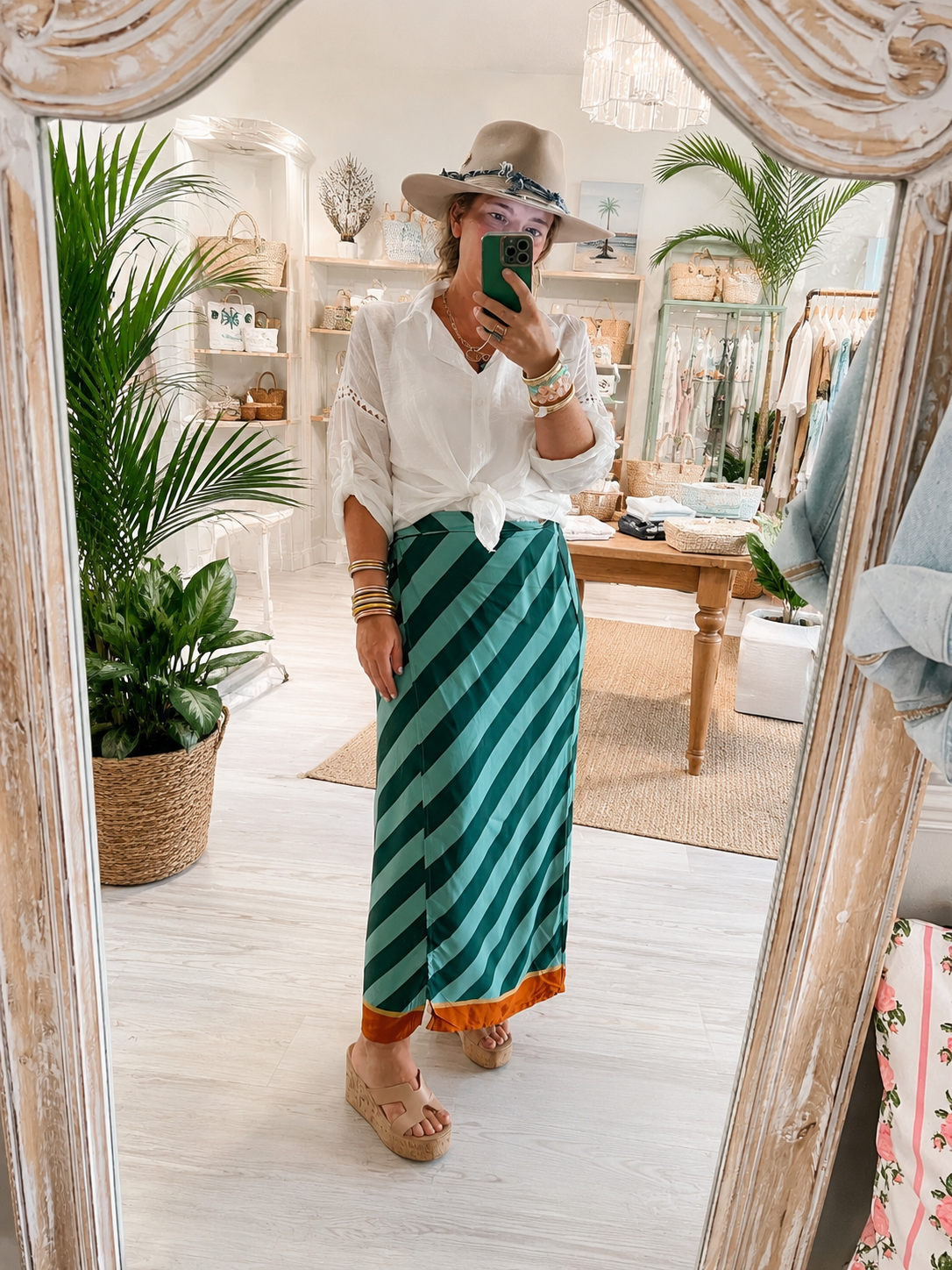 Ericka Skirt in  Green