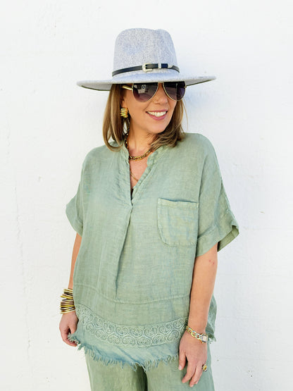 Luna Top In Green