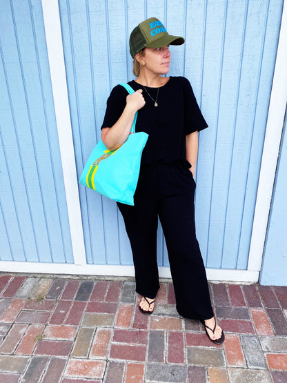 Custom Beaded Canvas Tote