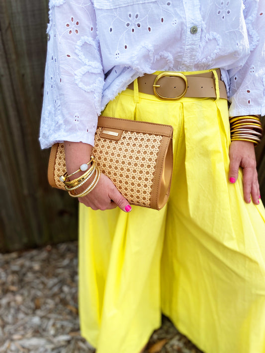 Solei Tan Clutch *FINAL SALE