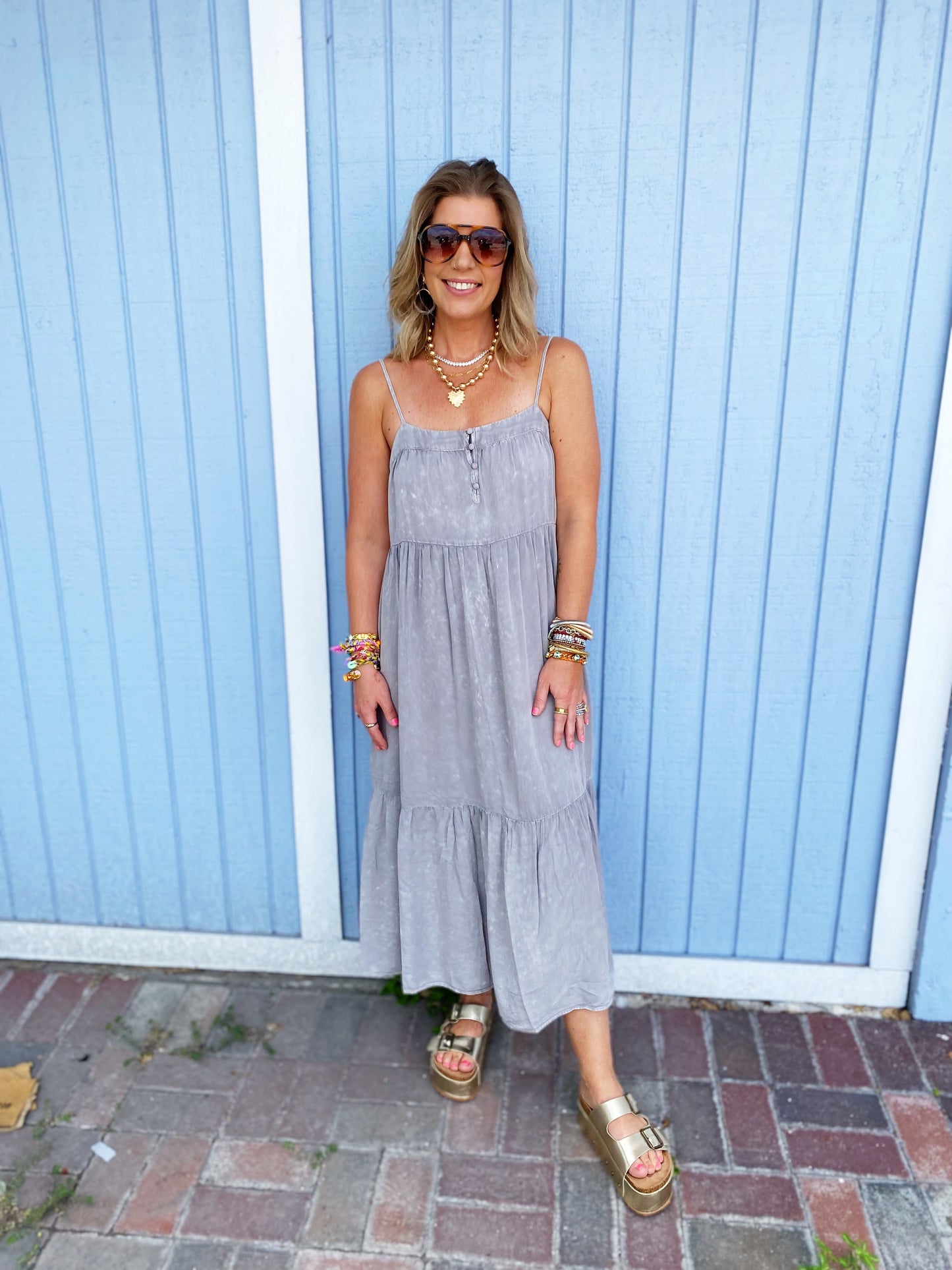 Tiered Midi Comfort Dress *FINAL SALE