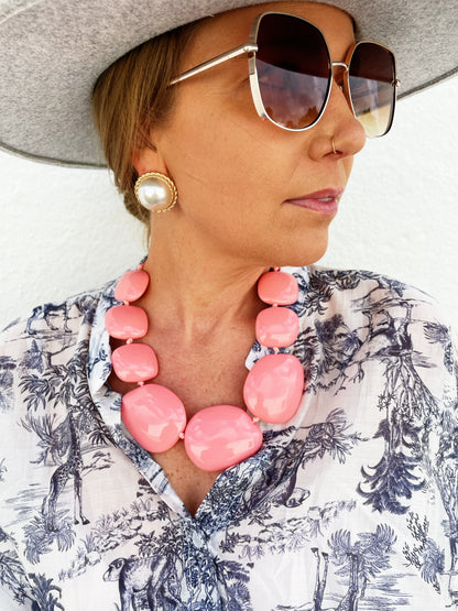 Charlotte Necklace Pink *FINAL SALE