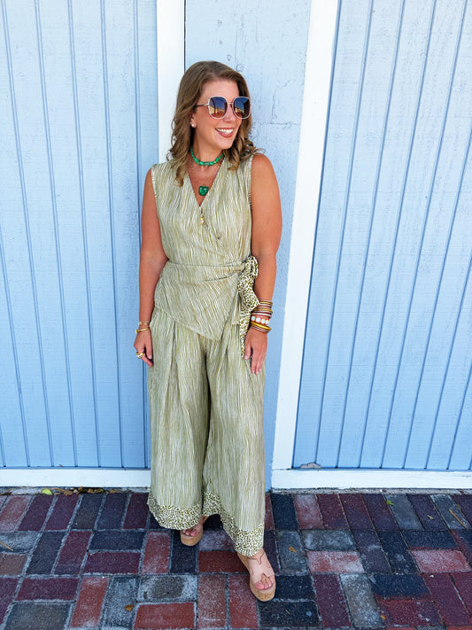 Cheetah Olive Pant