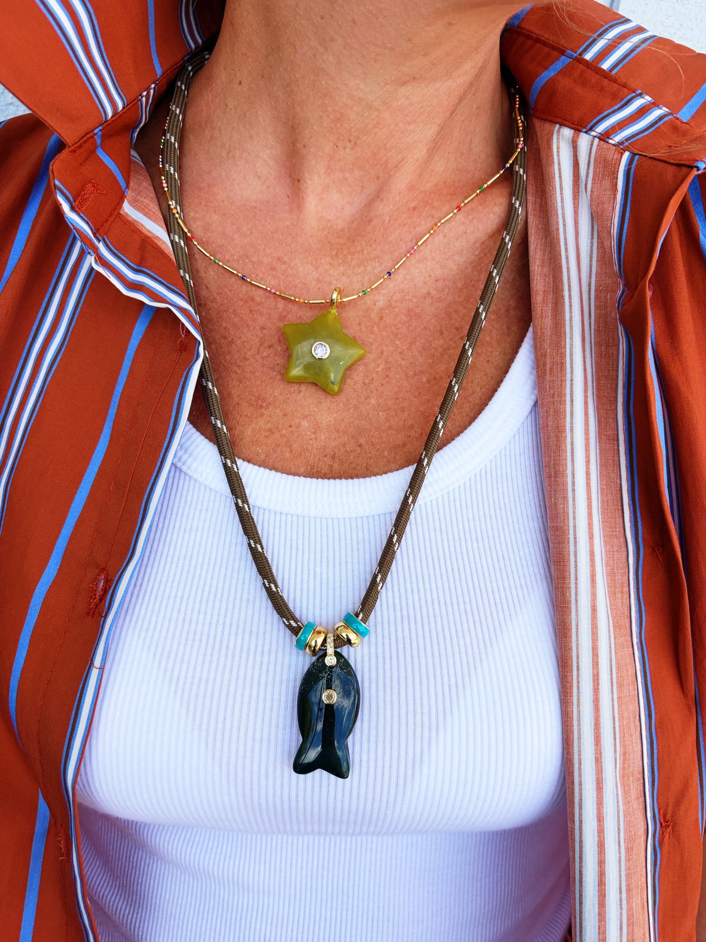 Cody Adjustable Fish Necklace (4 colors)
