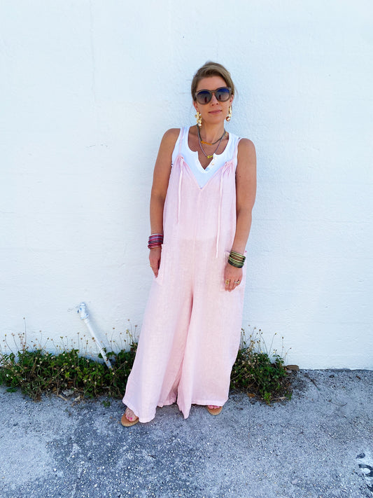 Crystal Jumpsuit in Pink