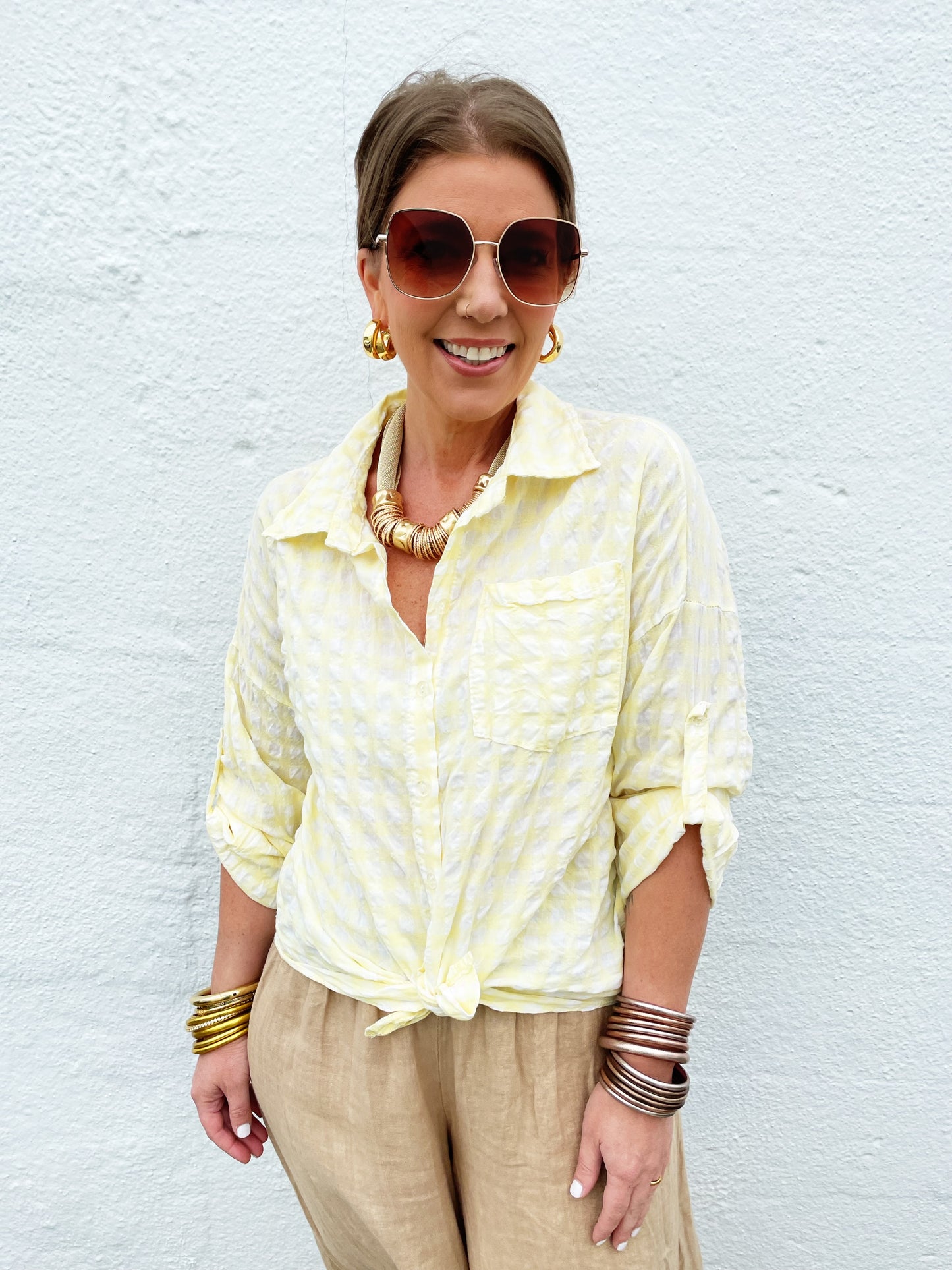 Rebecca Check Top ( 4 colors) *FINAL SALE