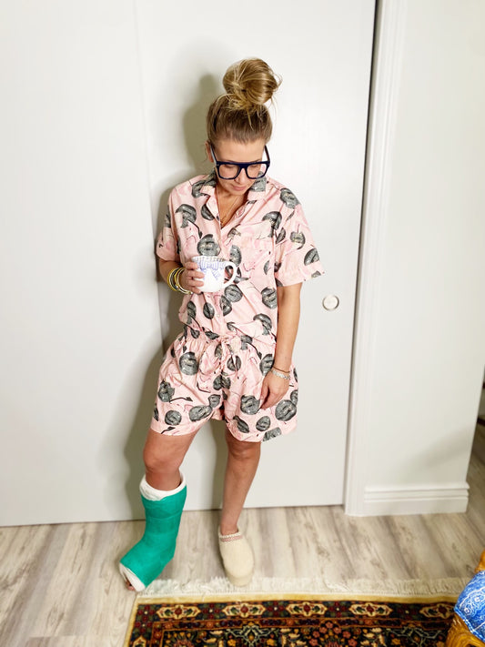 PJ set Short Sleeve with Shorts *FINAL SALE