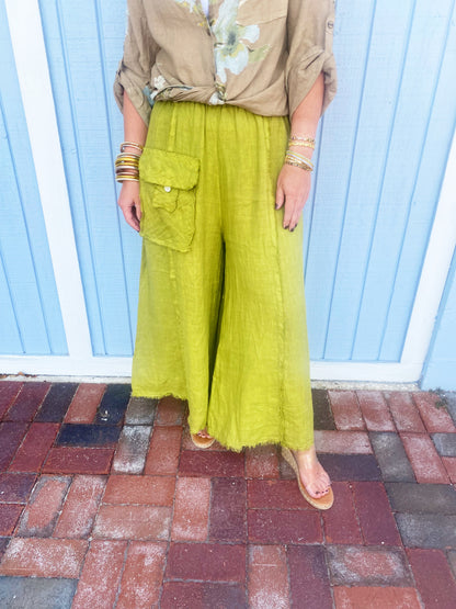Melissa Linen Wide Leg Pant- 3 colors