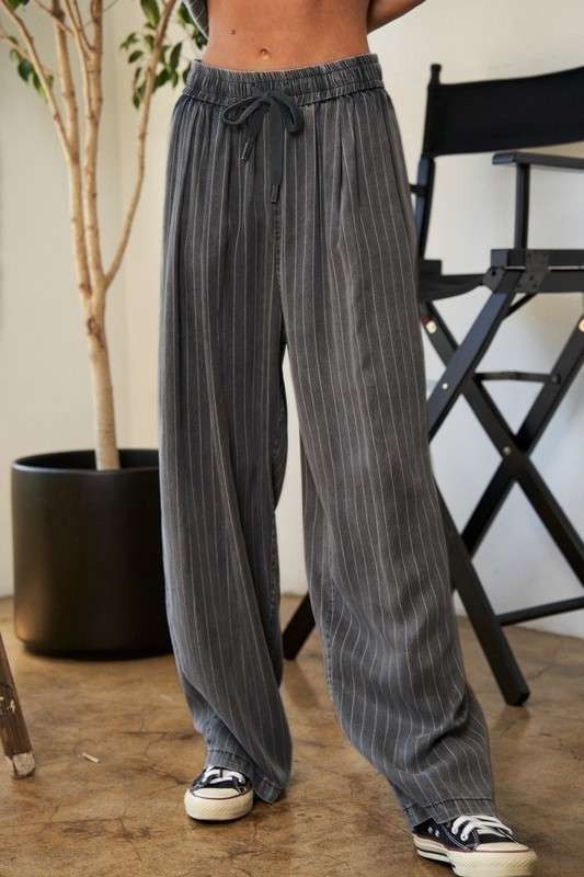 Stripe Button Down Shirt and Long Pants Set **IN STOCK SIZE SMALL