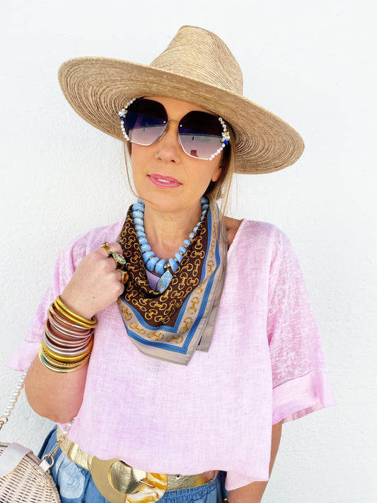 Caroline Sunglasses in Purple Lens