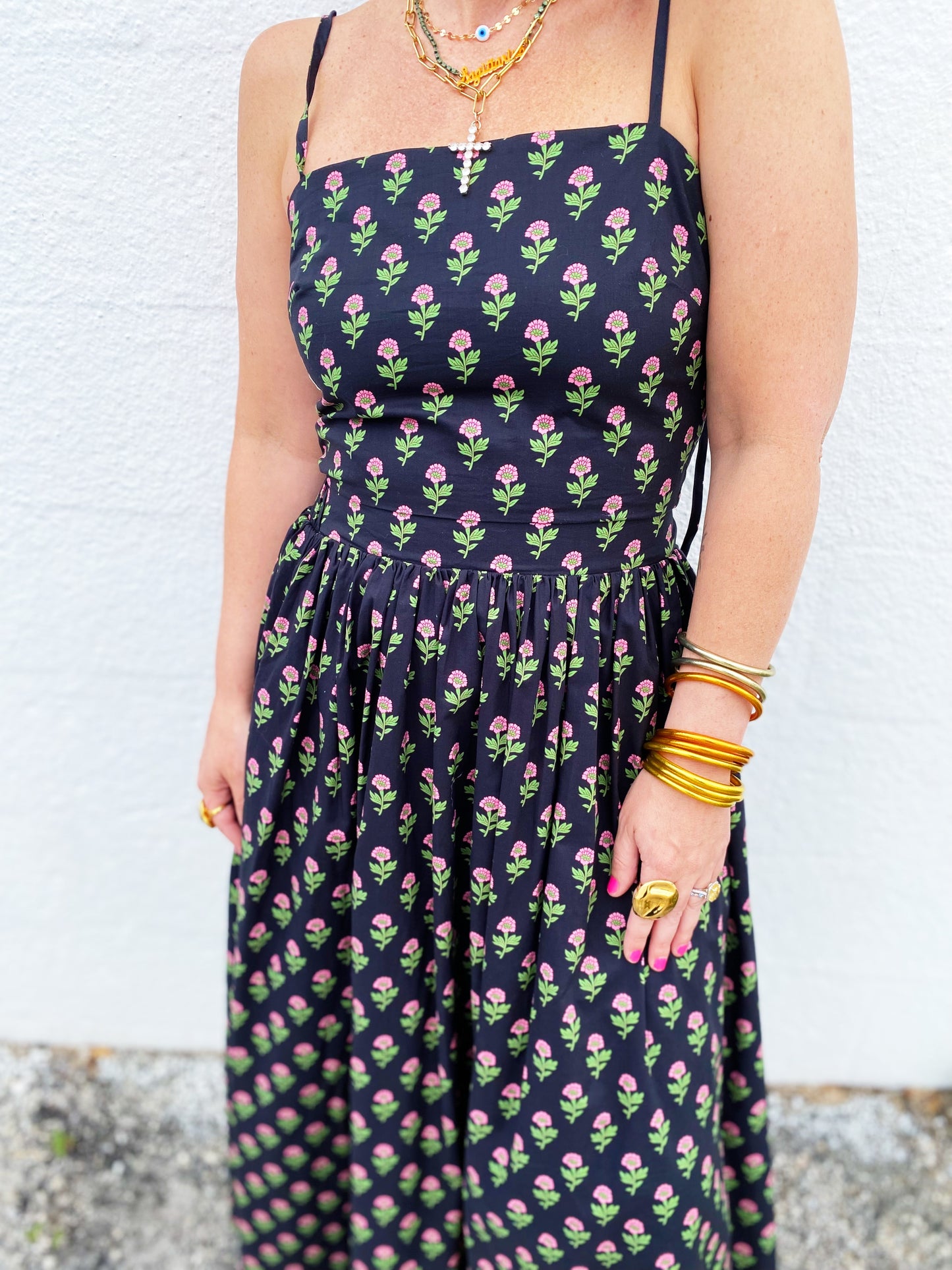 Floral Crop Top and Skirt Set Medium