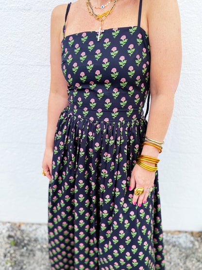 Floral Crop Top and Skirt Set Medium