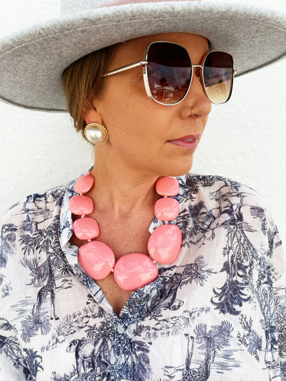 Charlotte Necklace Pink *FINAL SALE