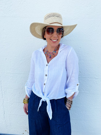 Lina Top in Crisp White *FINAL SALE