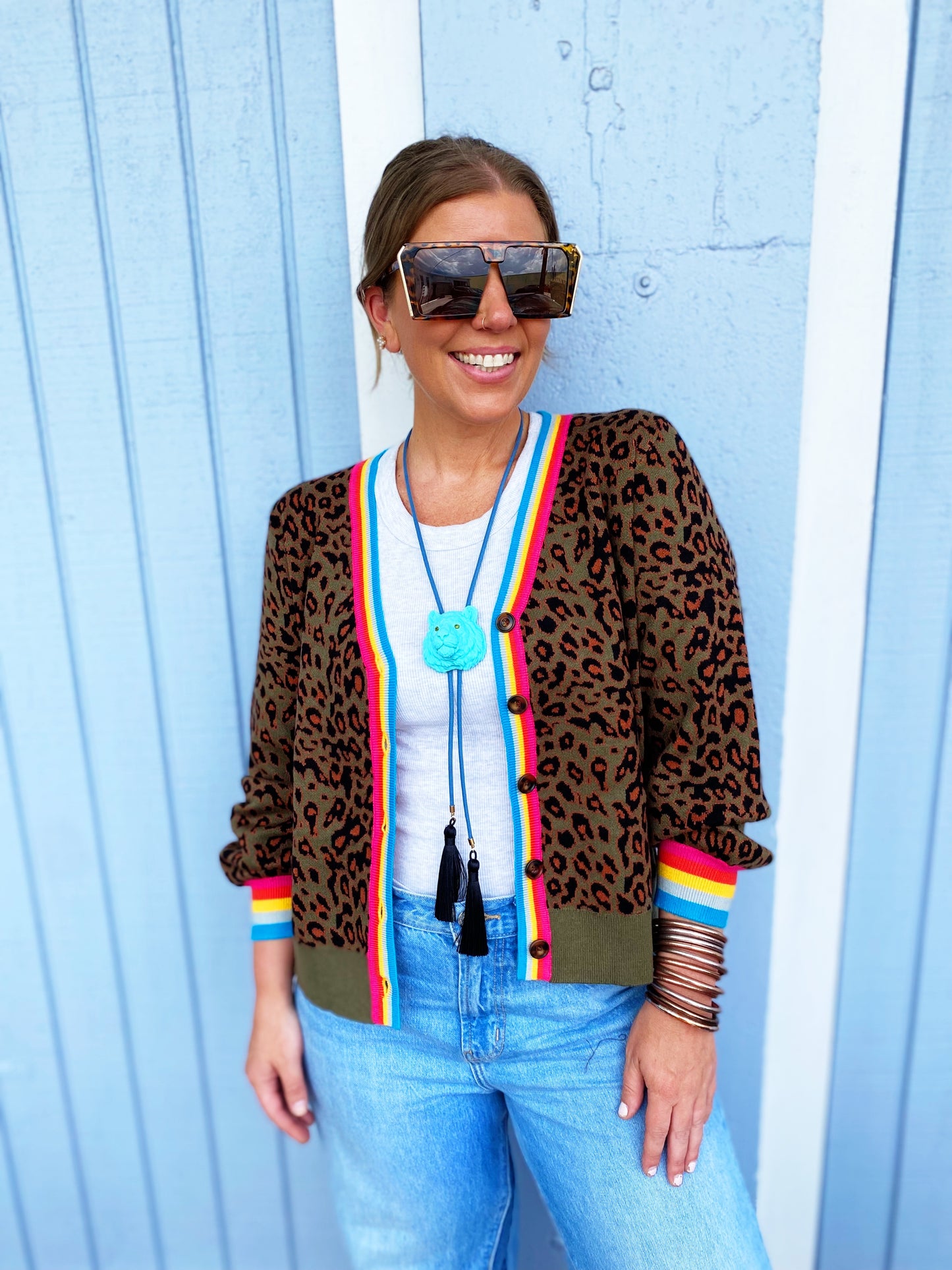 Jesica Cardigan in OLIVE