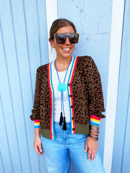 Jesica Cardigan in OLIVE