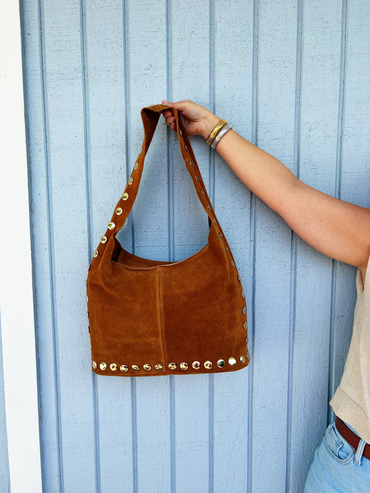 Sherry Suede Bag Camel