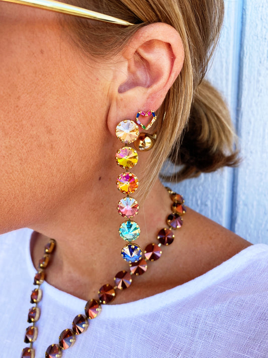 Lilibet Earrings Single in Watermelon Mix