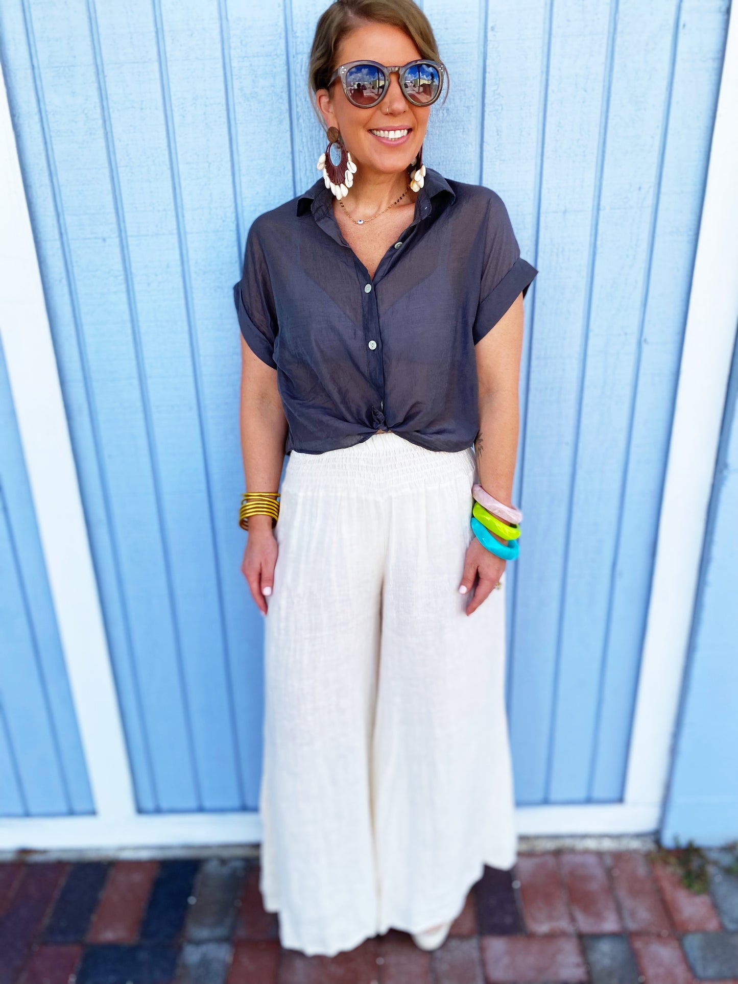 Shelby Tie Top - Multiple Colors