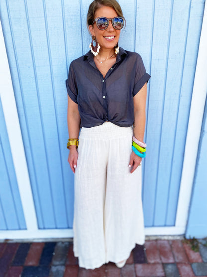 Shelby Tie Top - Multiple Colors