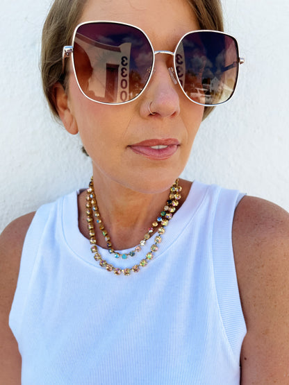 Oakland Necklace in Solid Taupe