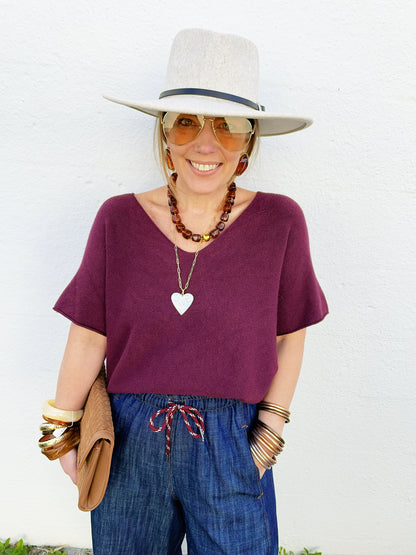 Sima Top in Merlot