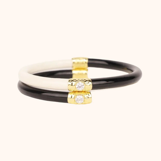 BLACK/IVORY YIN & YANG ALL WEATHER BANGLES® (AWB®)