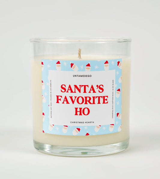 Santa’s Favorite Ho | Funny Christmas Candle