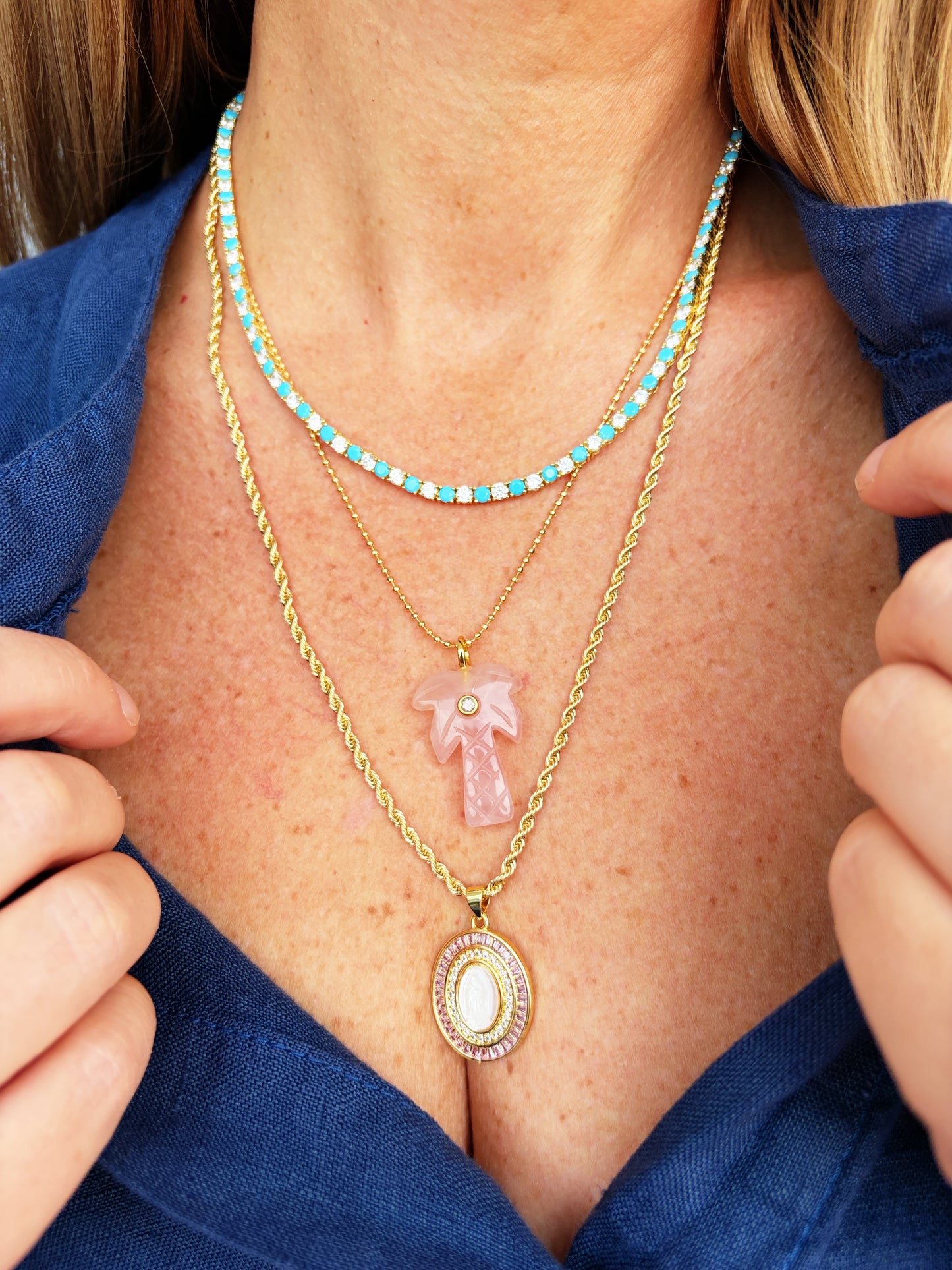 Our Lady of Guadalupe- Pink Stone
