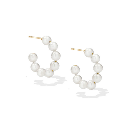 Chunky Modern Pearl Earrings