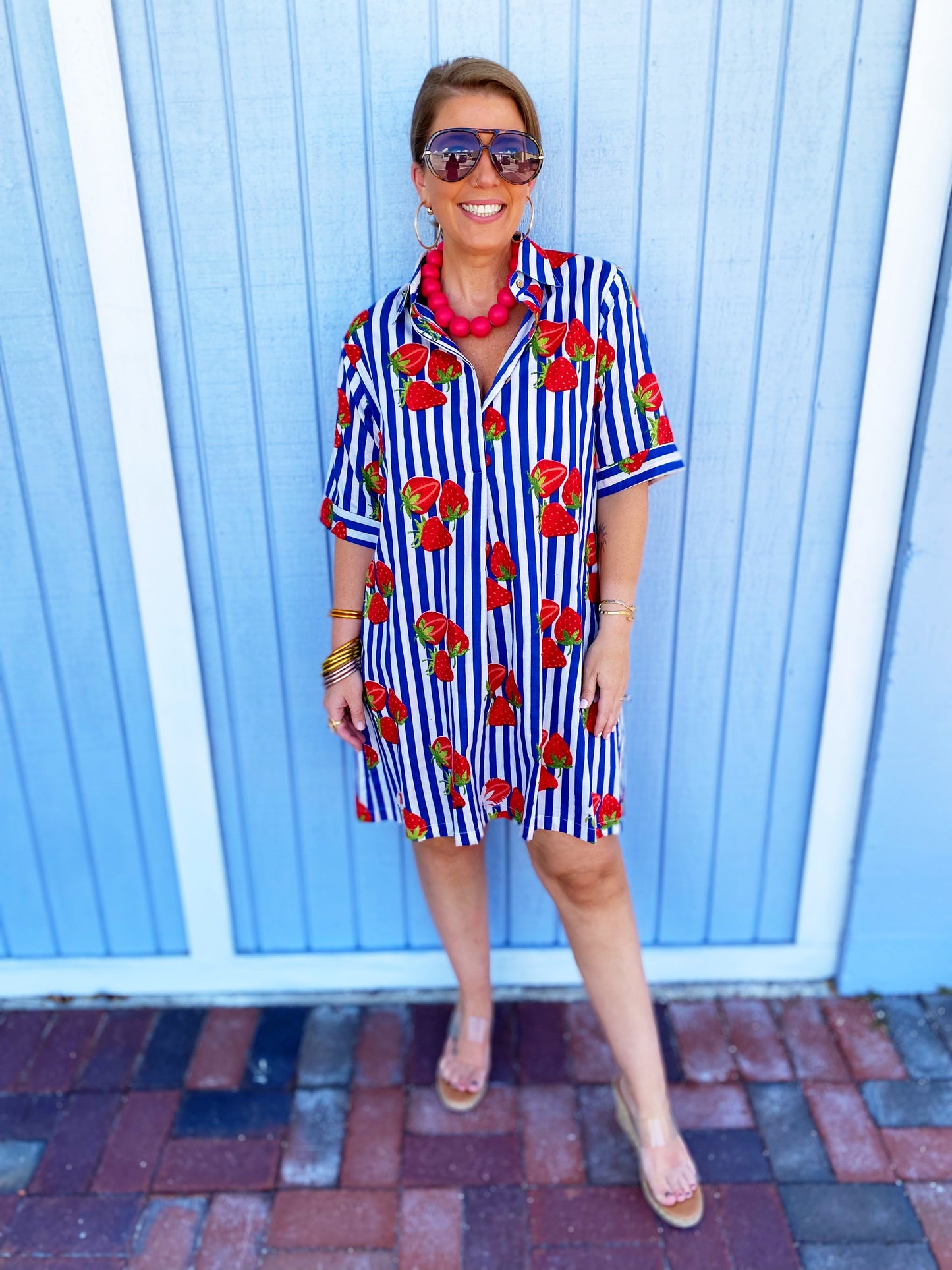 Maxine Strawberry Dress