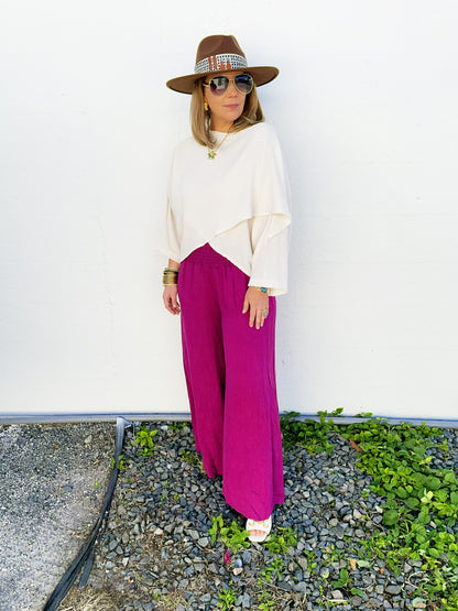 Maggie Pant in Magenta