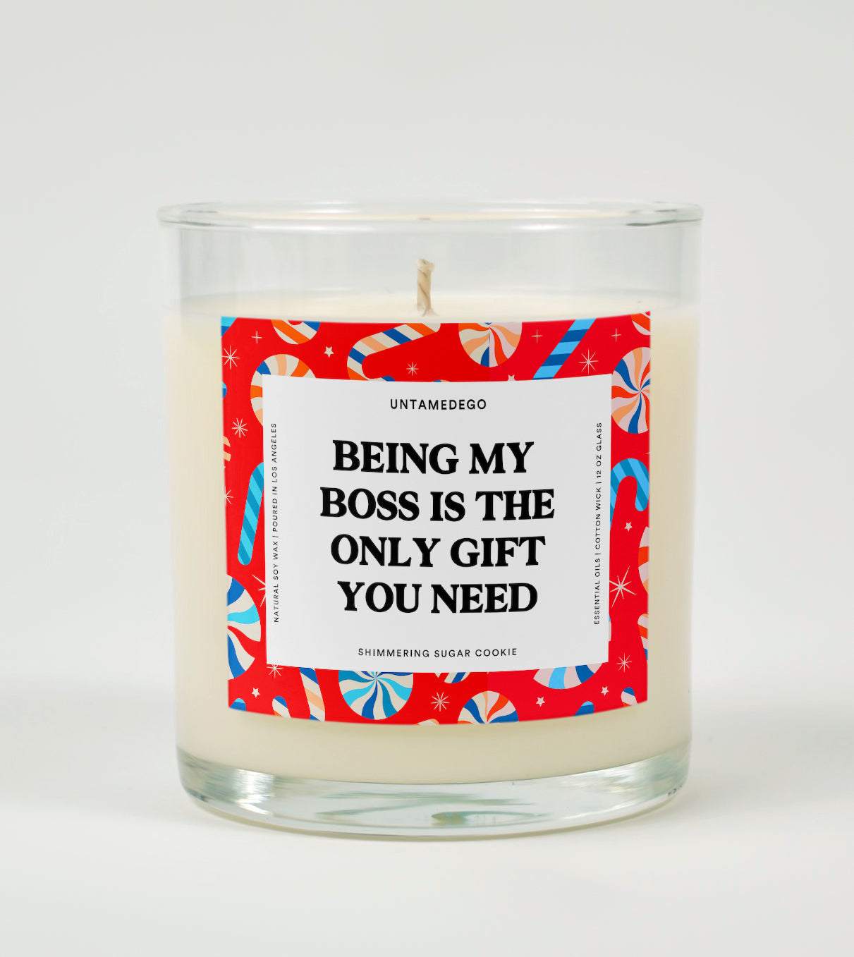 Being My Boss Is the Only Gift You Need | Funny Christmas Candle