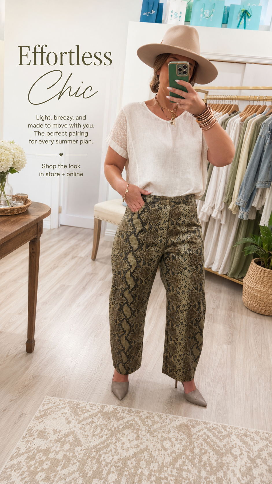 Giselle Pant in Neutral