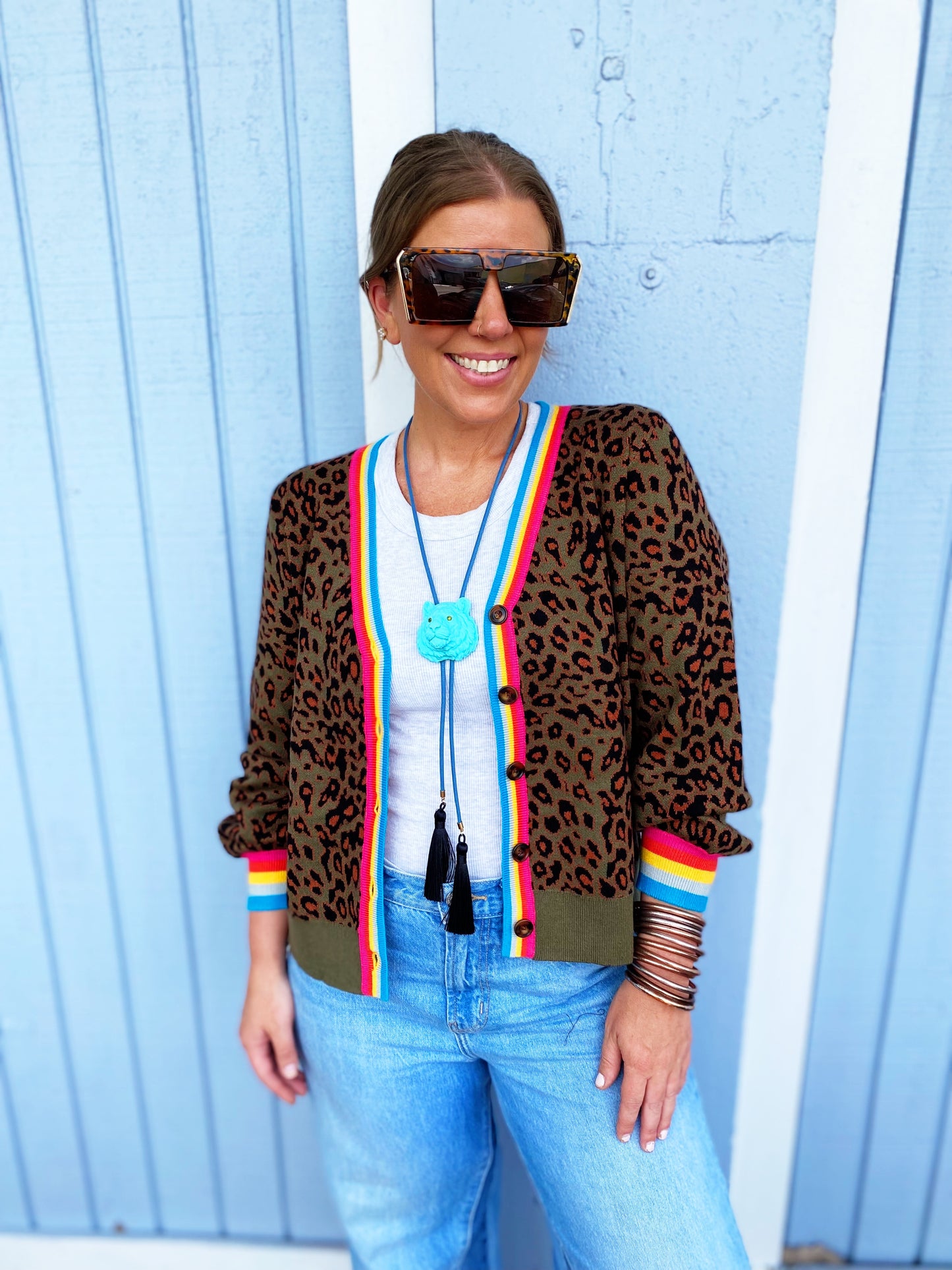 Jesica Cardigan in OLIVE