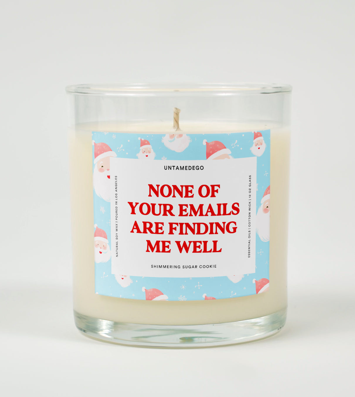 None of Your Emails Are Finding Me Well | Funny Christmas Candle