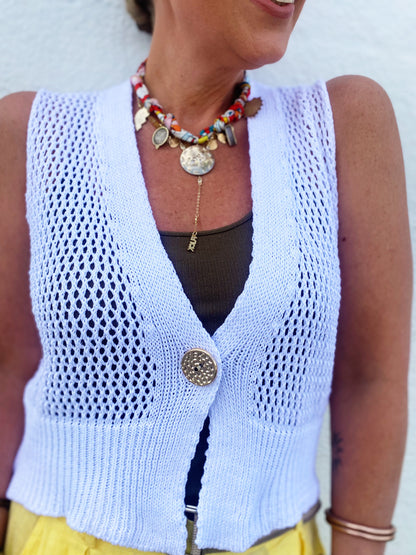 Sophia Vest Brown *FINAL SALE