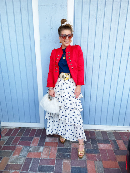 Avery Jacket in Red