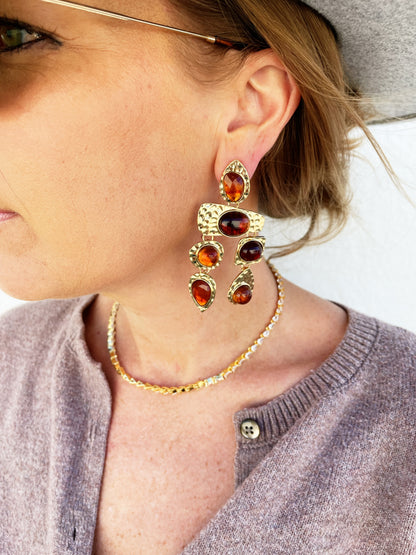 Rocco Earrings Brown *FINAL SALE