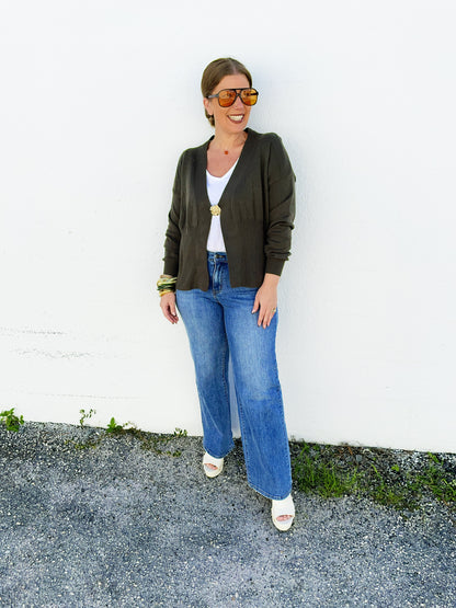 Aubrey Sweater in Olive