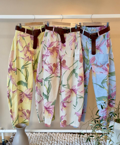 Floral Barrel Bottoms *FINAL SALE