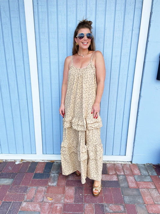Avery Polka Dot Dress Long
