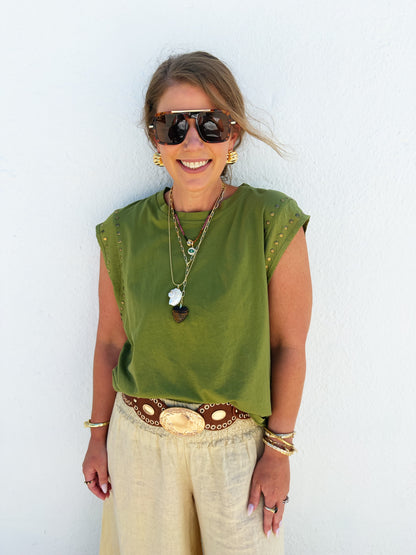 Stevie Studded Tank 2 Colors